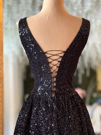Midnight Lace Crystal Gown main image 0